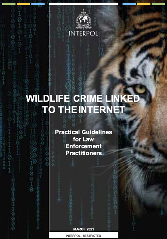Cover page - wildlife crime linked to the internet INTERPOL